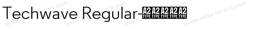 Techwave Regular字体转换